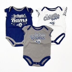 NFL Los Angeles Rams baby girls bodysuits